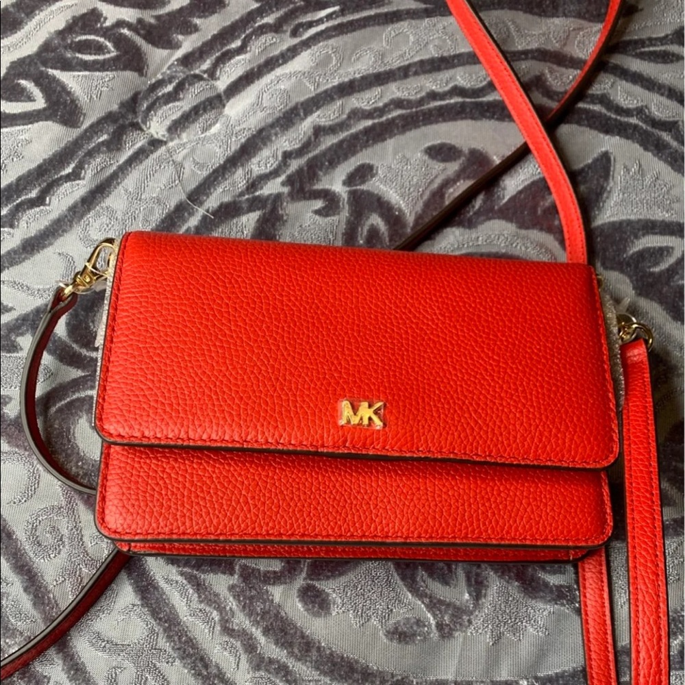 Michael Kors Red Crossbody Bag